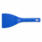 Lame large et plate de la spatule à pizza bleue, vue de dessus
