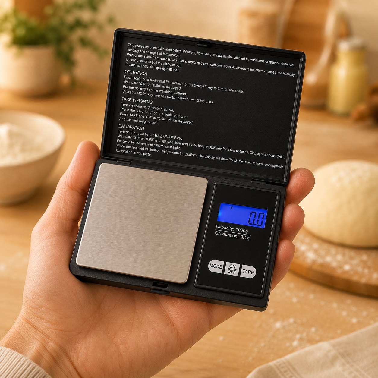 Balance de précision compacte tenue dans une main, format de poche