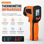 Thermomètre infrarouge pour four à pizza — caractéristiques (mesure sans contact, -50 à 600°C)